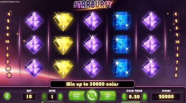 Oplev Starburst Spil En Lyshav af Gevinster